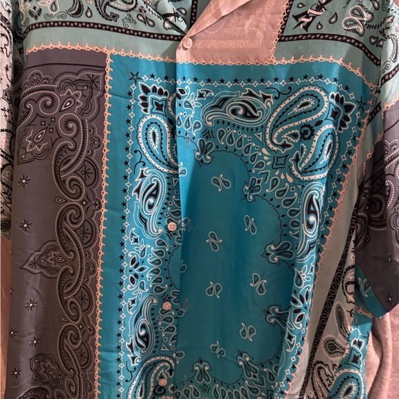 AMIRI
bandana-print "Blue" silk shirt - Picture 3 of 4